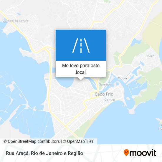 Rua Araçá mapa