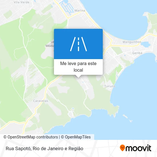Rua Sapotó mapa