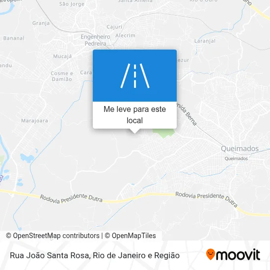 Rua João Santa Rosa mapa