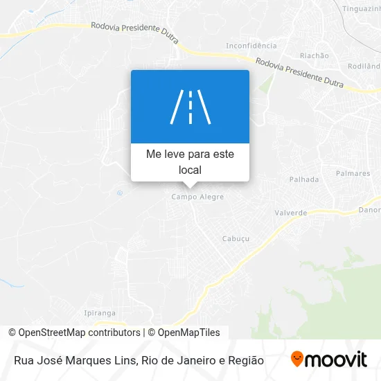 Rua José Marques Lins mapa