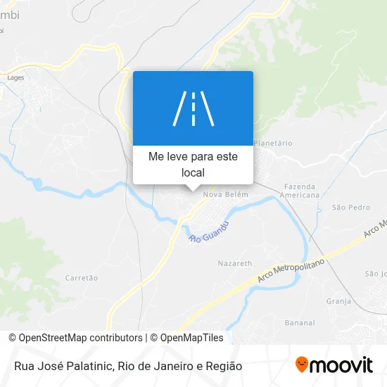 Rua José Palatinic mapa