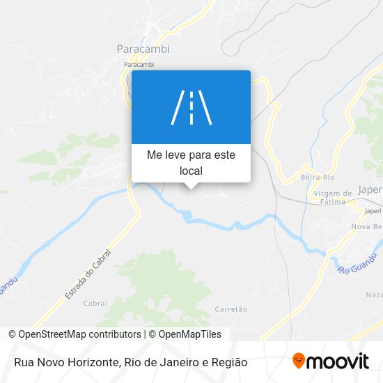 Rua Novo Horizonte mapa