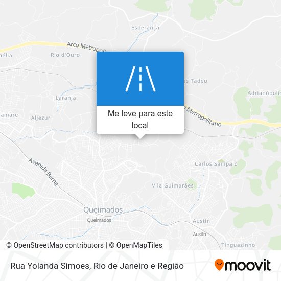 Rua Yolanda Simoes mapa