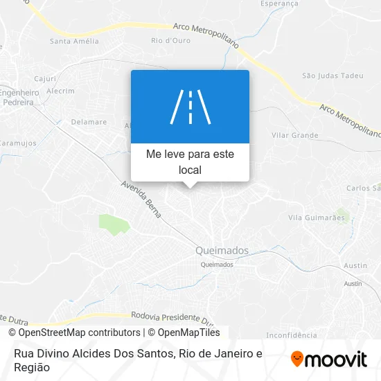 Rua Divino Alcides Dos Santos mapa