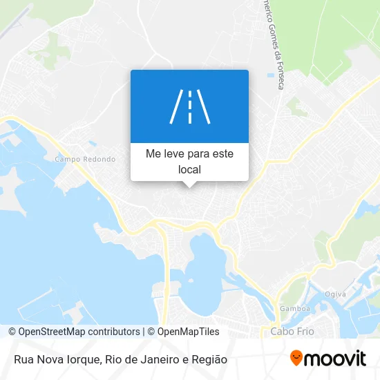 Rua Nova Iorque mapa