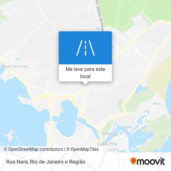 Rua Nara mapa