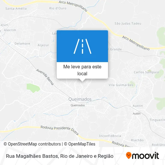 Rua Magalhães Bastos mapa