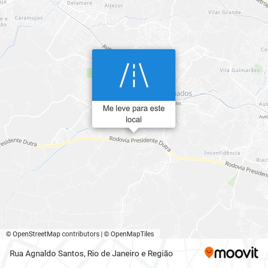 Rua Agnaldo Santos mapa