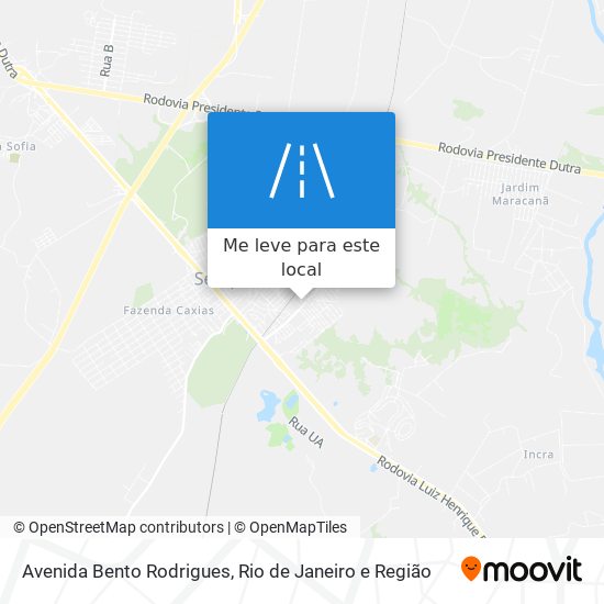Avenida Bento Rodrigues mapa