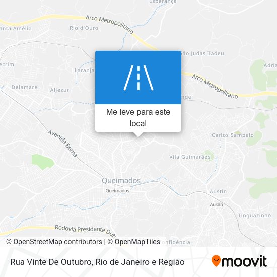 Rua Vinte De Outubro mapa
