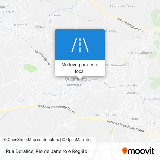 Rua Doralice mapa