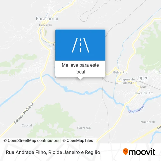 Rua Andrade Filho mapa