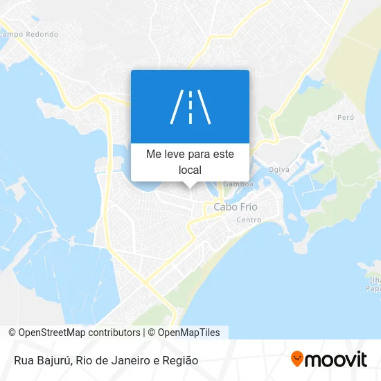 Rua Bajurú mapa