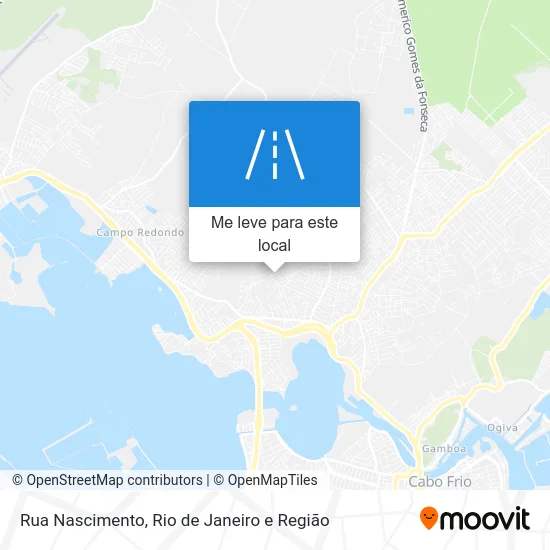 Rua Nascimento mapa