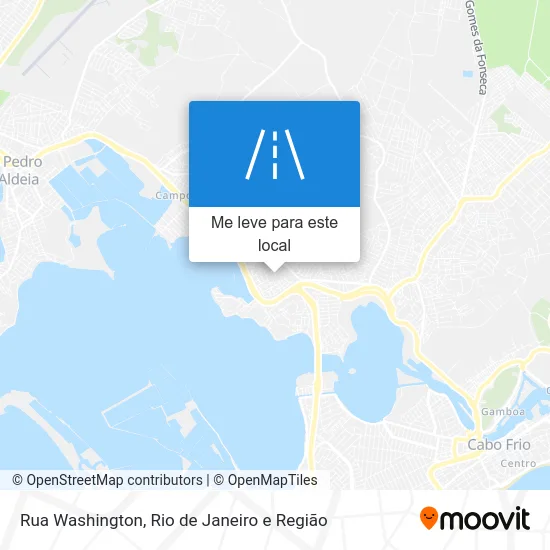 Rua Washington mapa