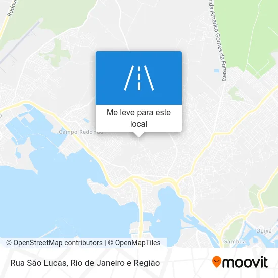 Rua São Lucas mapa