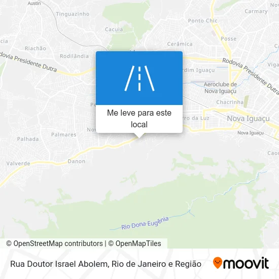 Rua Doutor Israel Abolem mapa