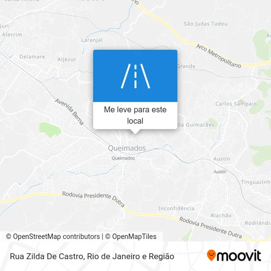 Rua Zilda De Castro mapa