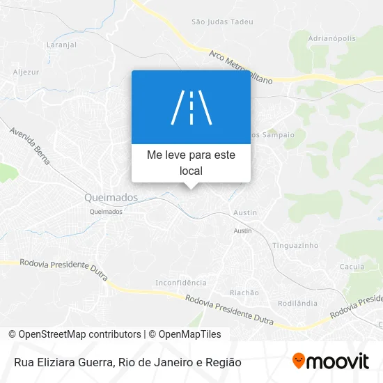 Rua Eliziara Guerra mapa