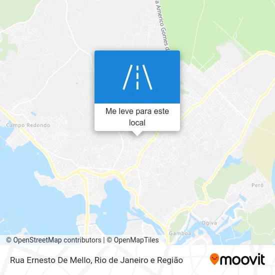 Rua Ernesto De Mello mapa