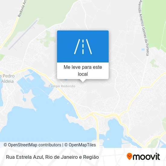 Rua Estrela Azul mapa
