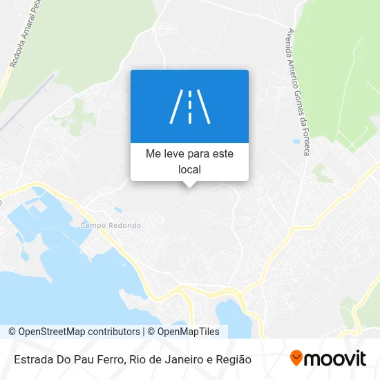 Estrada Do Pau Ferro mapa