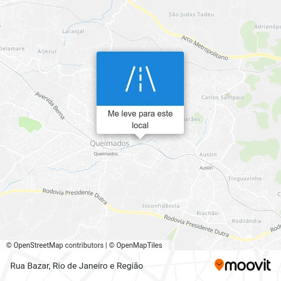 Rua Bazar mapa