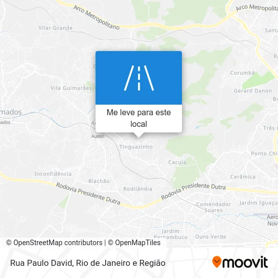 Rua Paulo David mapa