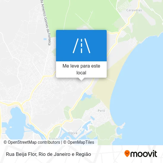 Rua Beija Flor mapa