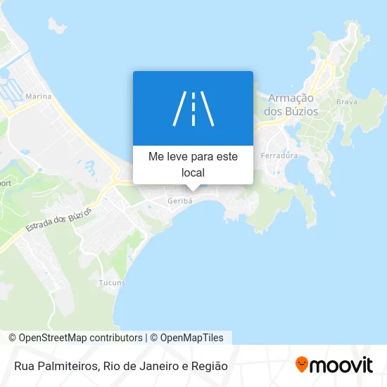 Rua Palmiteiros mapa