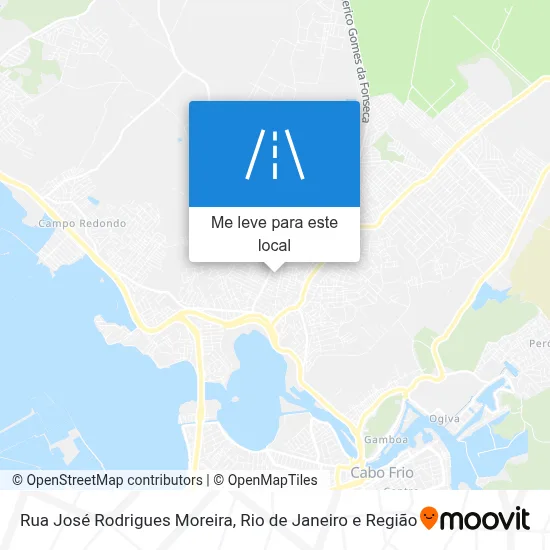 Rua José Rodrigues Moreira mapa