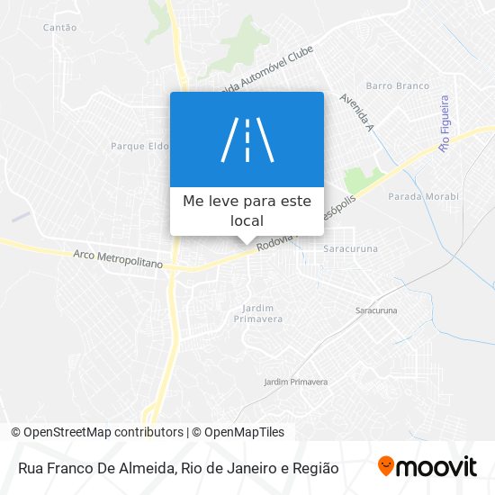 Rua Franco De Almeida mapa