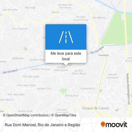 Rua Dom Manoel mapa