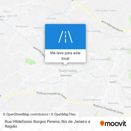 Rua Hildefonso Borges Pereira mapa