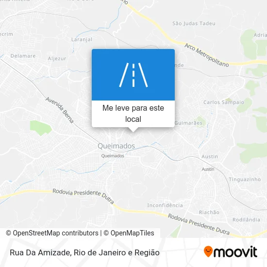 Rua Da Amizade mapa