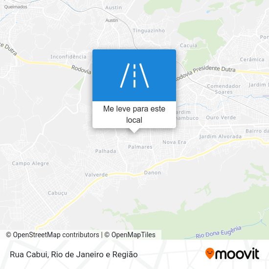 Rua Cabui mapa