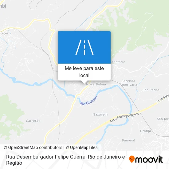 Rua Desembargador Felipe Guerra mapa