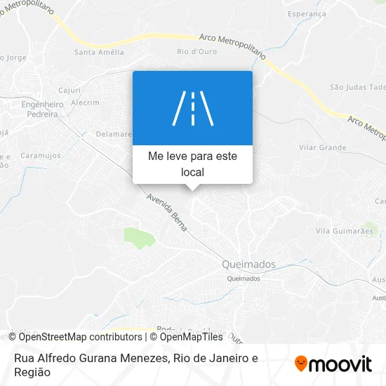 Rua Alfredo Gurana Menezes mapa