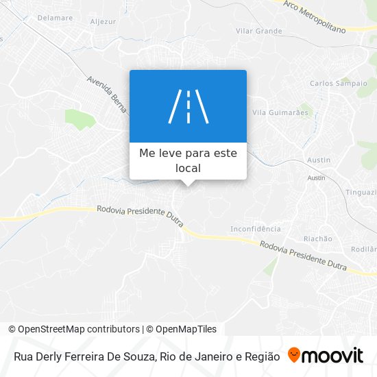 Rua Derly Ferreira De Souza mapa