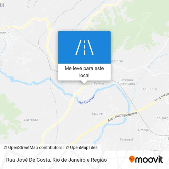Rua José De Costa mapa