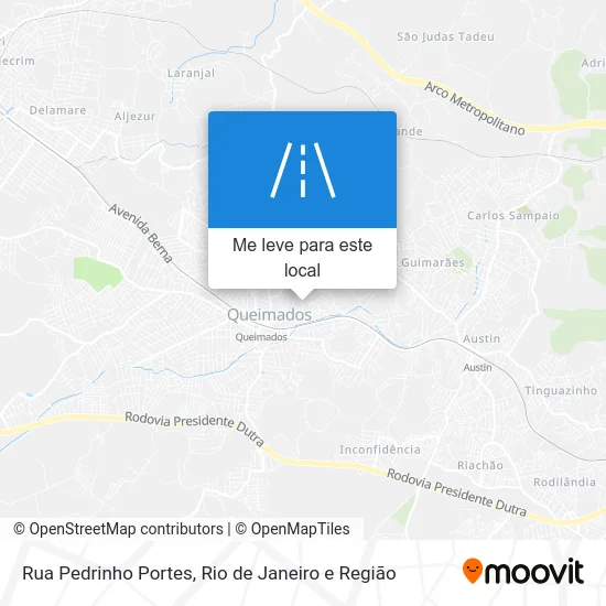 Rua Pedrinho Portes mapa