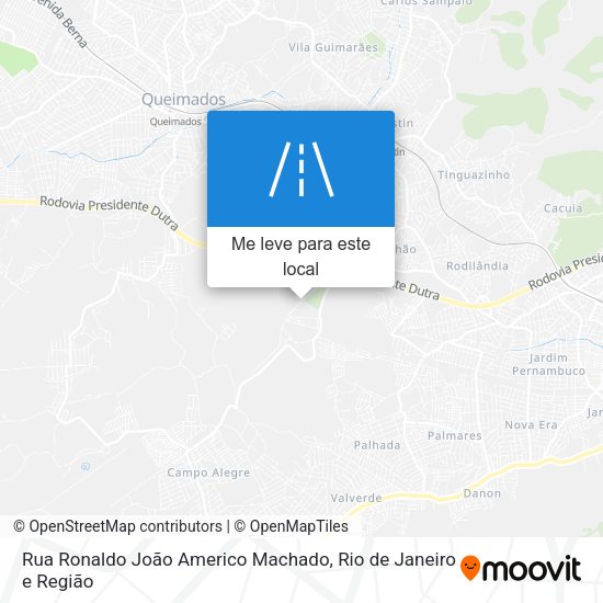 Rua Ronaldo João Americo Machado mapa
