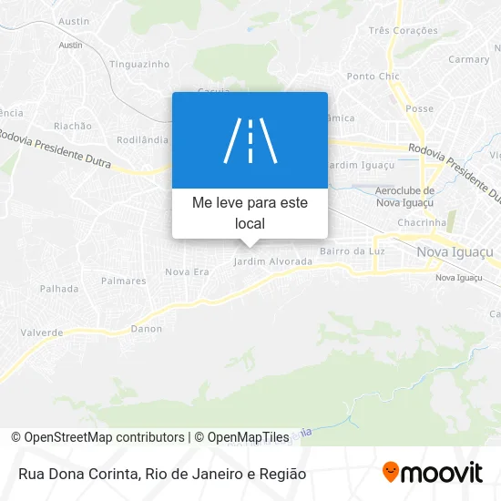 Rua Dona Corinta mapa