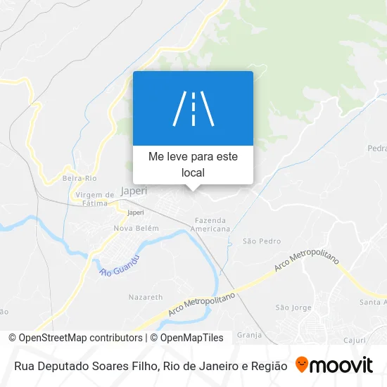 Rua Deputado Soares Filho mapa