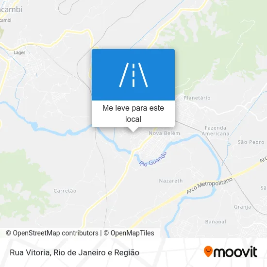 Rua Vitoria mapa