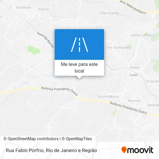 Rua Fabio Porfrio mapa