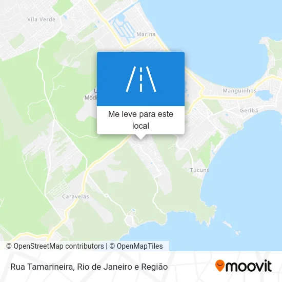 Rua Tamarineira mapa