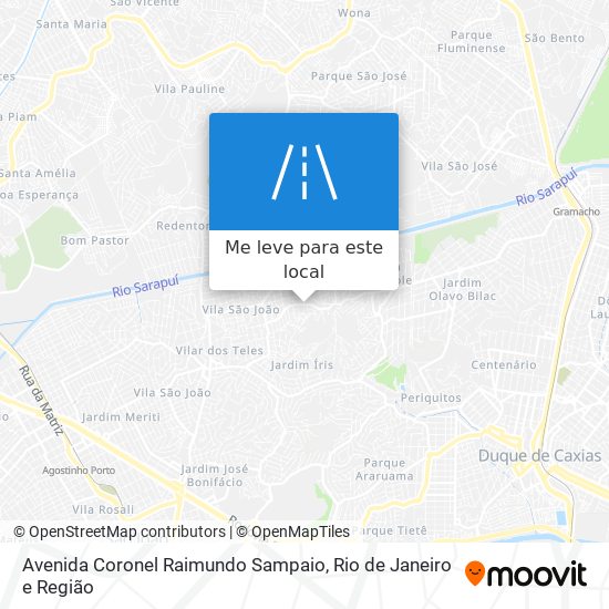 Avenida Coronel Raimundo Sampaio mapa