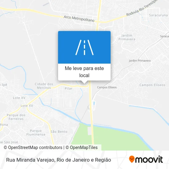 Rua Miranda Varejao mapa