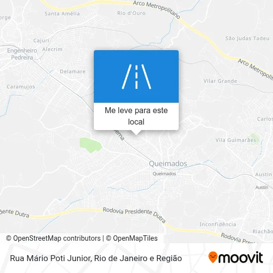Rua Mário Poti Junior mapa